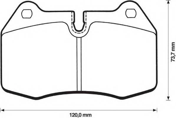 JURID 571852J Комплект тормозных колодок,