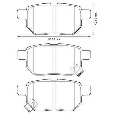 JURID 572632J Комплект тормозных колодок,