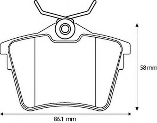 JURID 573133J Комплект тормозных колодок,