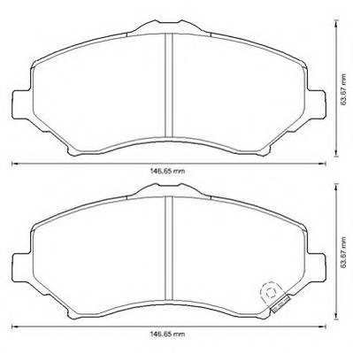 JURID 573298J Комплект тормозных колодок,