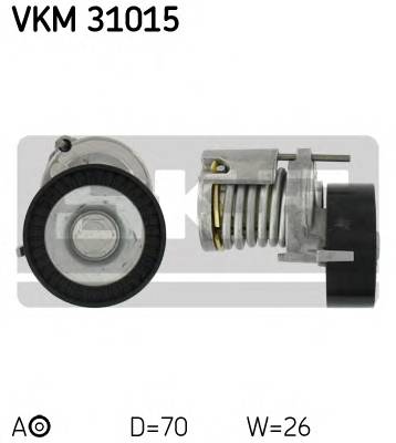 SKF VKM 31015 Натяжной ролик, поликлиновой