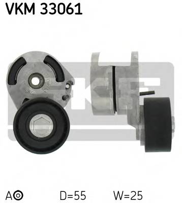 SKF VKM 33061 Натяжной ролик, поликлиновой