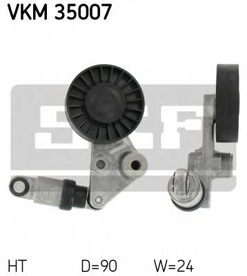 SKF VKM 35007 Натяжной ролик, поликлиновой