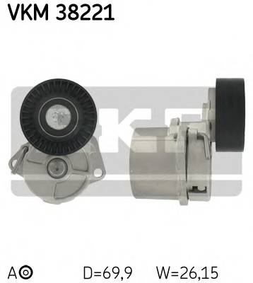 SKF VKM 38221 Натяжний ролик, полікліновий