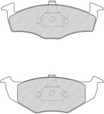 FERODO FDB1101 Комплект гальмівних колодок,