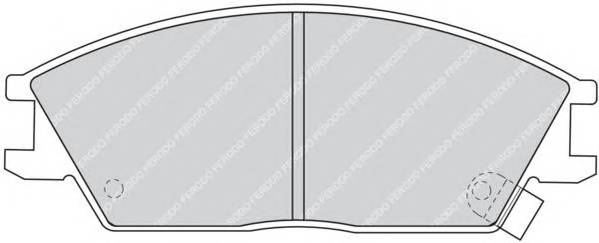 FERODO FDB435 Комплект тормозных колодок,