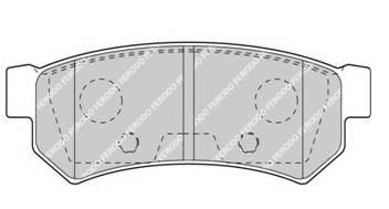 FERODO FDB4295 Комплект гальмівних колодок,