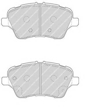 FERODO fdb4612 Дискові гальмівні колодки,