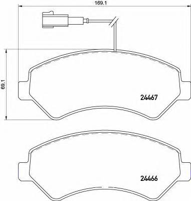 BREMBO P 61 118 KLOCKI HAM. JUMPER