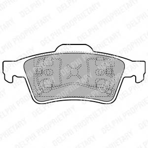 DELPHI LP1701 Комплект тормозных колодок,