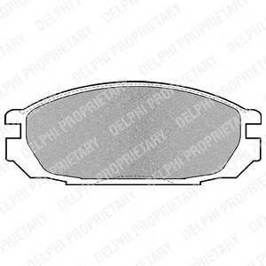 DELPHI LP983 Комплект тормозных колодок,