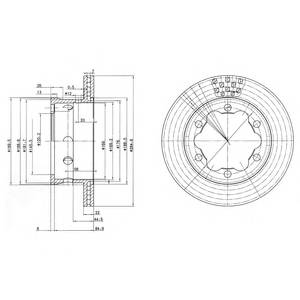 DELPHI BG3399 Тормозной диск