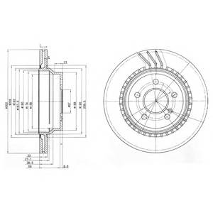 DELPHI BG3758 Тормозной диск