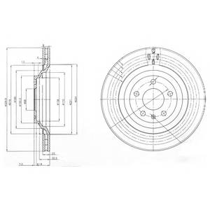 DELPHI BG3991 Тормозной диск