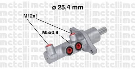 METELLI 05-0543 Головний гальмівний циліндр