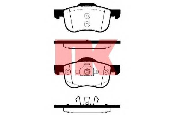 NK 224820 Комплект тормозных колодок,