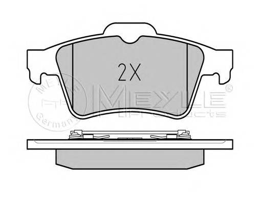 MEYLE 025 234 8216 Комплект тормозных колодок,