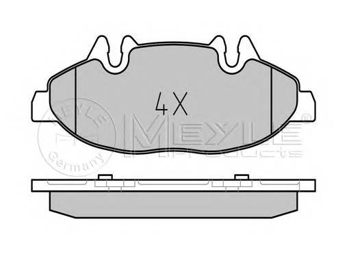 MEYLE 025 240 0720 Комплект гальмівних колодок,