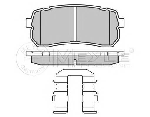 MEYLE 025 245 5915/W Комплект гальмівних колодок,