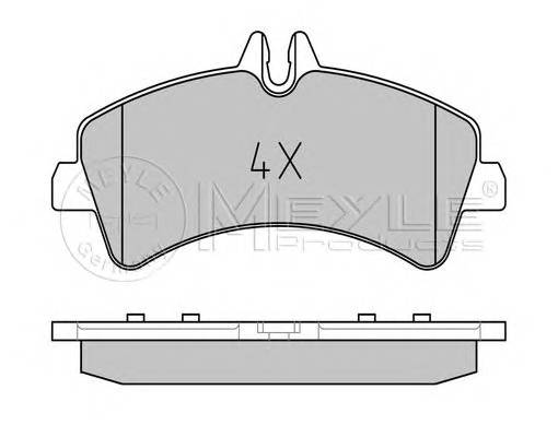 MEYLE 025 292 1720 Комплект тормозных колодок,