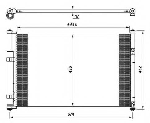 NRF 35769 Конденсатор, кондиционер