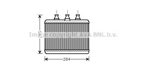 AVA QUALITY COOLING BWA6271 Теплообмінник, опалення салону