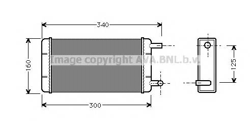 AVA QUALITY COOLING MS6108 Теплообмінник, опалення салону