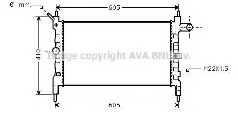 AVA QUALITY COOLING OLA2023 Радиатор, охлаждение двигателя