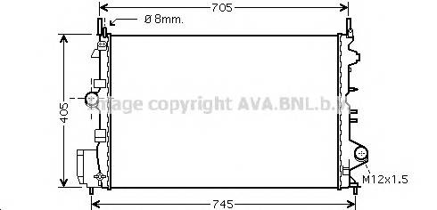 AVA QUALITY COOLING OLA2462 Радиатор, охлаждение двигателя