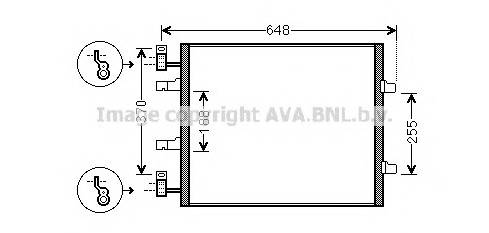 AVA QUALITY COOLING RTA5459 Конденсатор, кондиціонер