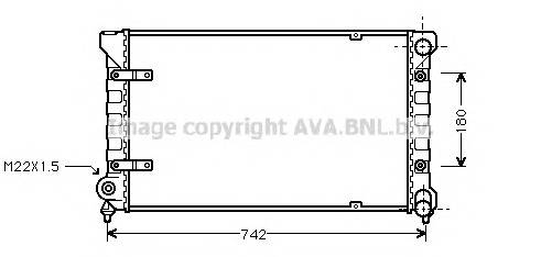 AVA QUALITY COOLING ST2009 Радиатор, охлаждение двигателя