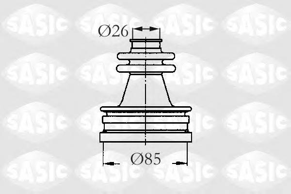 SASIC 2873723 Комплект пылника, приводной