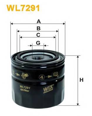 WIX FILTERS WL7291 Масляний фільтр