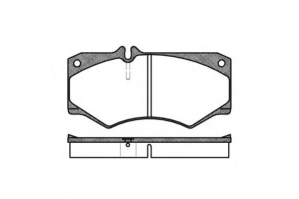 WOKING P1473.30 Комплект тормозных колодок,