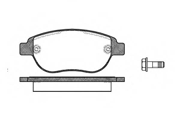 WOKING P9413.00 Комплект тормозных колодок,