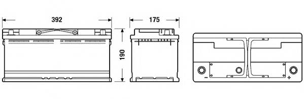 EXIDE EB1100 Стартерная аккумуляторная батарея;