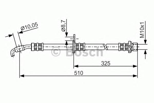 BOSCH 1 987 476 764 Гальмівний шланг