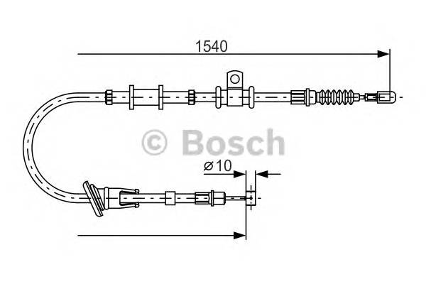 BOSCH 1 987 482 065 Трос, стоянкова гальмівна