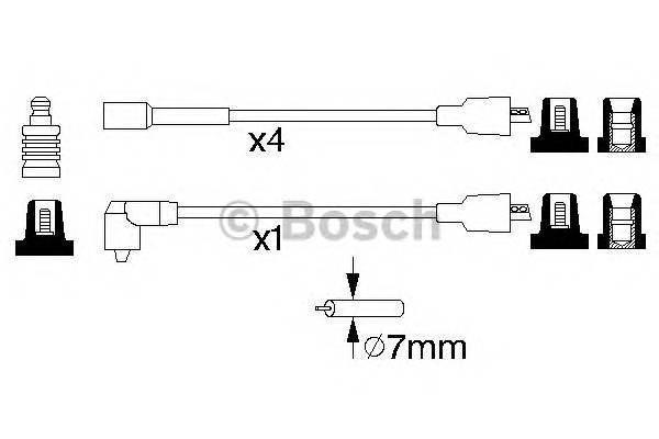 BOSCH 0 986 356 864 Комплект проводов зажигания