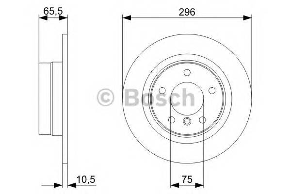 BOSCH 0 986 479 306 Тормозной диск