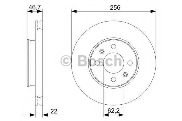 BOSCH 0 986 479 367 Гальмівний диск