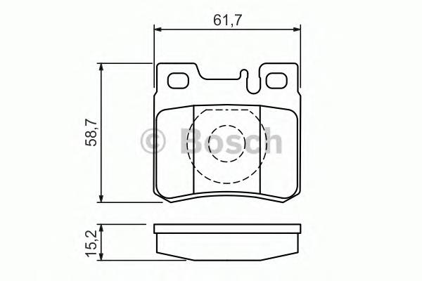 BOSCH 0 986 490 260 Комплект тормозных колодок,