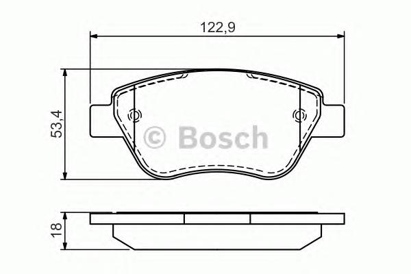 BOSCH 0 986 494 132 Комплект тормозных колодок,