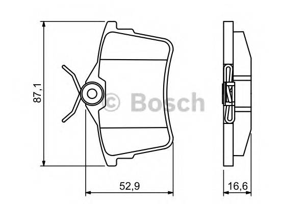 BOSCH 0 986 494 304 Комплект гальмівних колодок,