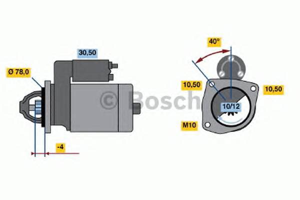 BOSCH 0 986 010 590 Стартер