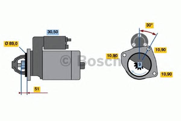 BOSCH 0 986 013 490 Стартер