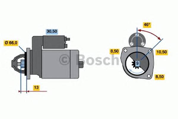 BOSCH 0 986 011 651 Стартер