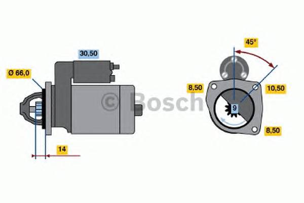 BOSCH 0 986 011 830 Стартер