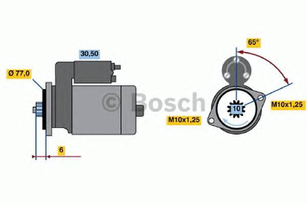 BOSCH 0 986 014 141 Стартер