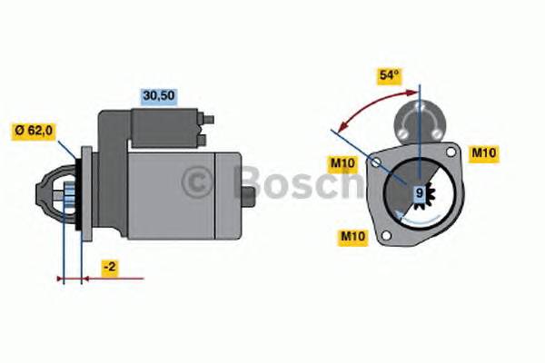 BOSCH 0 986 016 530 Стартер